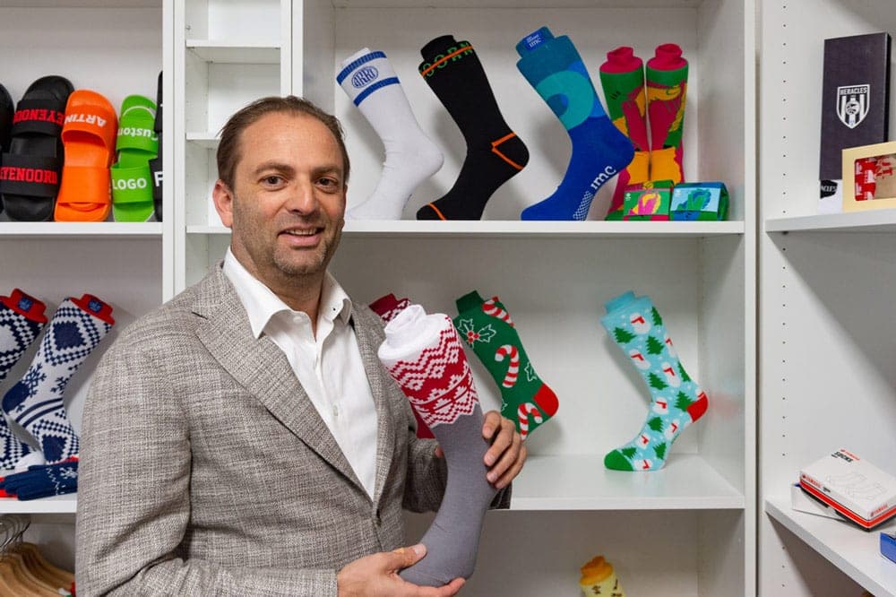 Pieter Bosscher with products