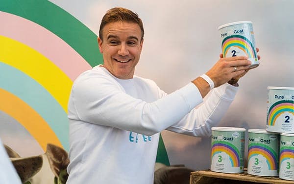 Pure Goat Company founder with Cargors pallet logistics